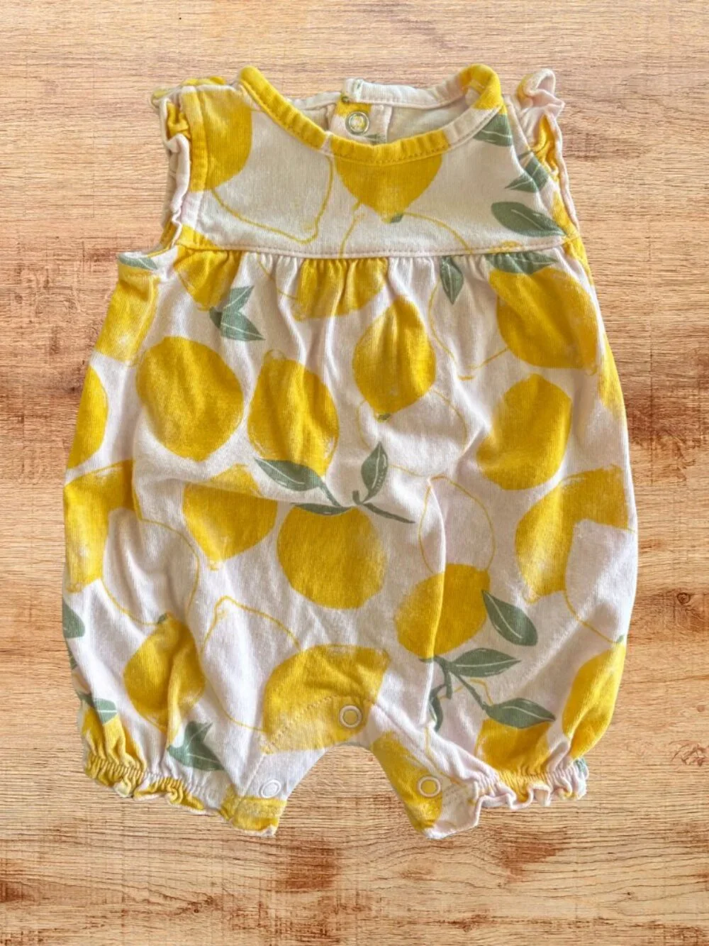 Newborn Carter's Romper Bundle 2 Pack Floral & Lemon Bubble Rompers